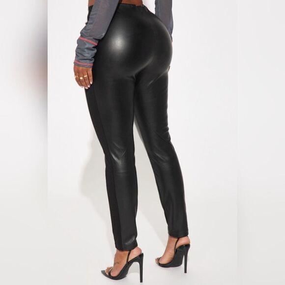 Nwt super sexy faux leather pants sz Large - Picture 3 of 4